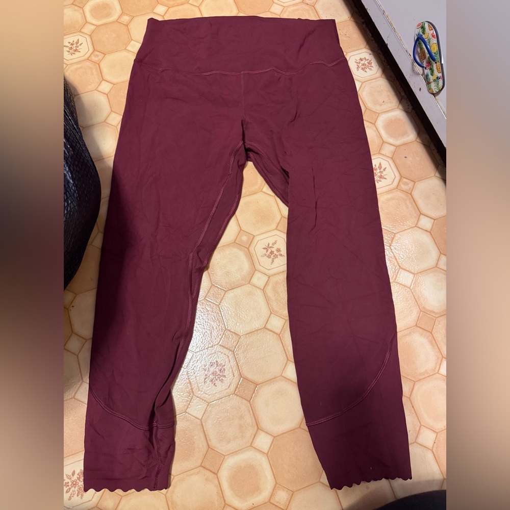 lululemon athletica womens Burgundy Leggings